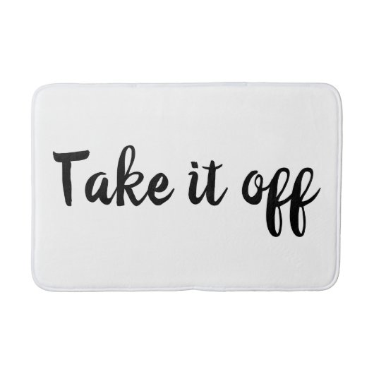 Tapis De Bain Enlevez Bath Mat (Devant)