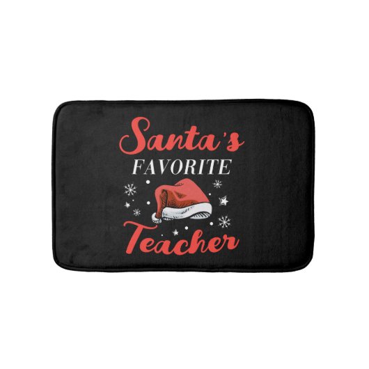 Tapis De Bain Enseignant de Noël (Devant)