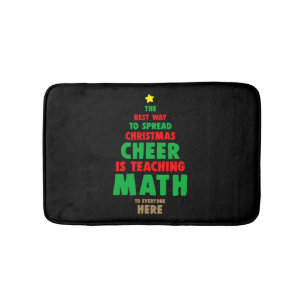 Tapis De Bain Enseignant en mathématiques de Noël