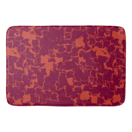 Tapis De Bain ensemble de serviettes de bain abstrait rose et or (Devant)