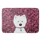 Tapis De Bain Ensemble de serviettes de bain Floral Rose Westie (Devant)