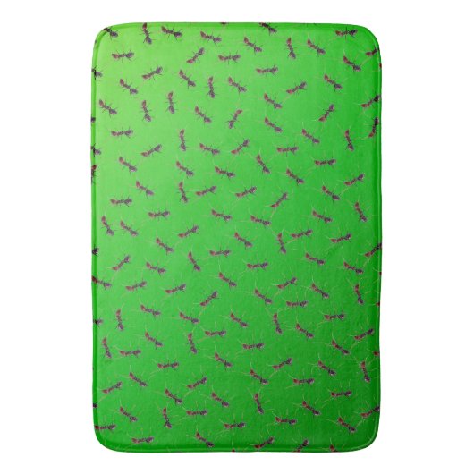 Tapis De Bain Entourage De Fourmis Vertes, (devant Vertical)