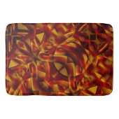 Tapis De Bain Entrelacement de cravates orange brûlés, effet scu (Devant)