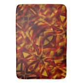 Tapis De Bain Entrelacement de cravates orange brûlés, effet scu (devant Vertical)
