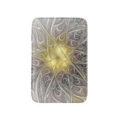 Tapis De Bain Épanouissement avec fleur fractale abstraite moder (Devant (Vertical))
