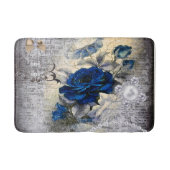 Tapis De Bain Ephémère de Rose victorien bleu foncé (Devant)