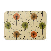 Tapis De Bain Époque Atomique Spoutnik Starburst Fleurs Tons Ter (Devant)