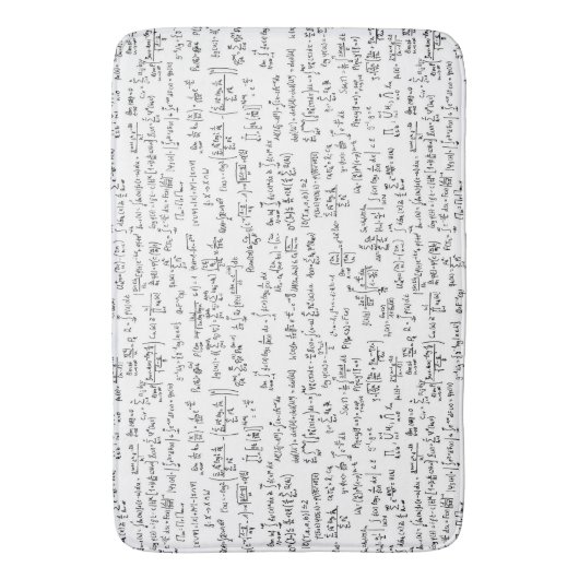Tapis De Bain Équations //de maths écrites par main (devant Vertical)