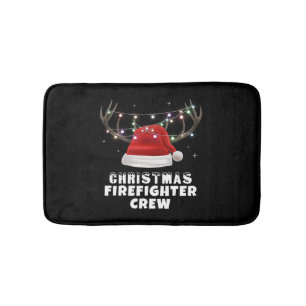 Tapis De Bain Équipage des pompiers de Noël