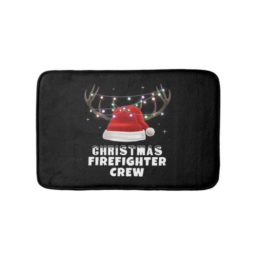 Tapis De Bain Équipage des pompiers de Noël (Devant)