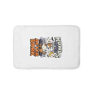 Tapis De Bain Équipe de chien de Halloween Boo (5)