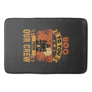 Tapis De Bain Équipe de maison hantée Halloween Boo To You Desig