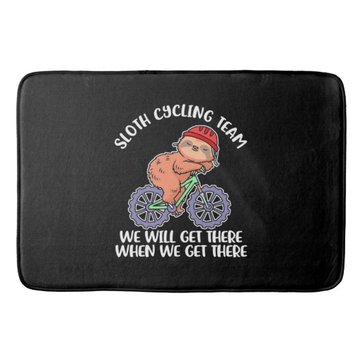 Tapis De Bain Équipe de Sloth Cycling (Devant)