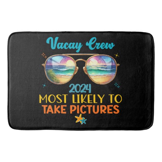 Tapis De Bain équipe de vacances 2024 (Devant)