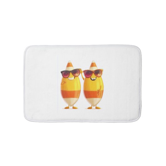 Tapis De Bain Équipe d'Halloween Candy Corn (Devant)