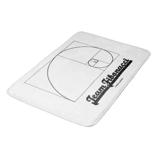 Tapis De Bain Équipe Fibonacci (Spirale Fibonacci) (Angle)