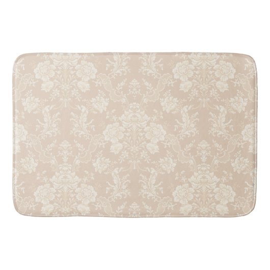 Tapis De Bain Équipe romaine de Floral Damask (Devant)