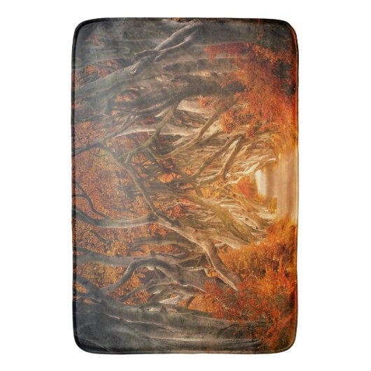 Tapis De Bain Érable d'automne forêt automne bois feuillage (devant Vertical)