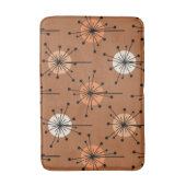 Tapis De Bain Ere atomique Spoutnik Starburst Fleurs brûlées Ora (Devant (Vertical))