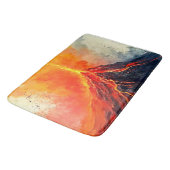 Tapis De Bain Éruption volcanique : puissance brute (Angle)
