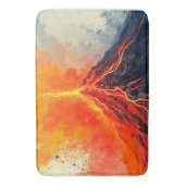 Tapis De Bain Éruption volcanique : puissance brute (devant Vertical)