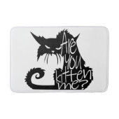 Tapis De Bain Es-tu en train de me chatouiller ? Chat noir effra (Devant)