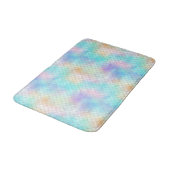 Tapis De Bain Éscaliers de sirène bleu rose (Angle)