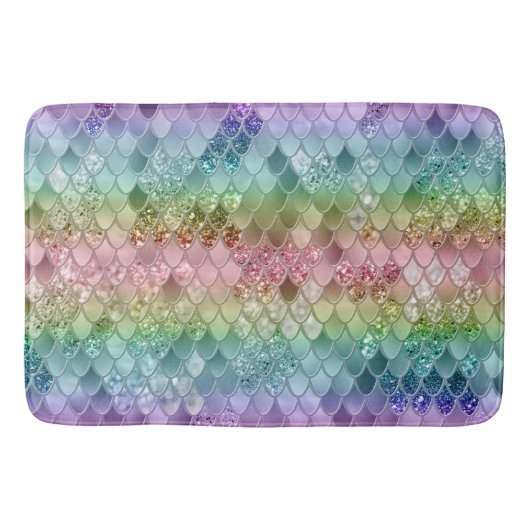 Tapis De Bain Escaliers de sirène princesse arc-en-ciel #2 #déco (Devant)