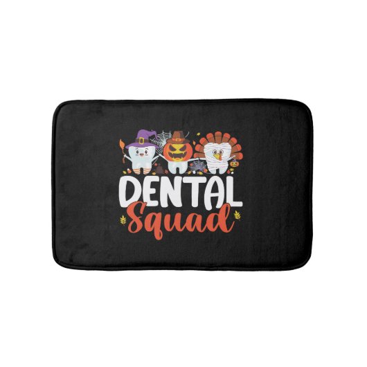 Tapis De Bain Escouade dentaire Dentiste dentaire Thanksgiving H (Devant)