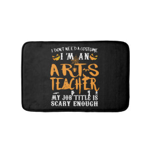 Tapis De Bain Espèce Teacher Halloween Funny Costume