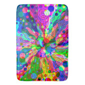 Tapis De Bain Esquisse Imaginaire Art - Neon Abstrait Maj 1 (devant Vertical)