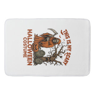 Tapis De Bain Est Costume Halloween Effrayant Orange Reaper Pump
