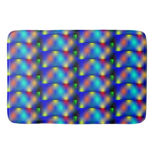 Tapis De Bain Estampa colorida, 'escama quadrada'. (Devant)