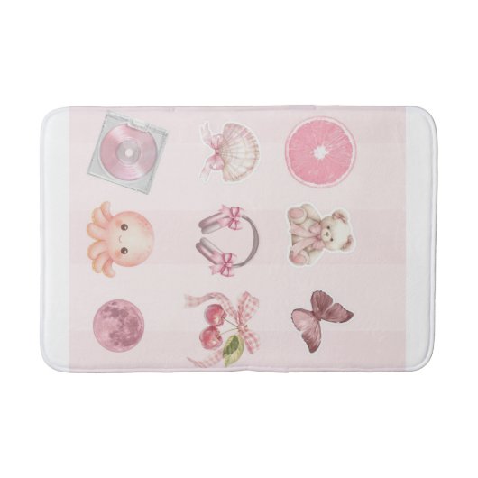 Tapis De Bain Esthétique rose (Devant)