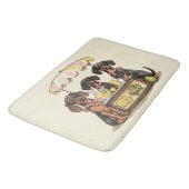 Tapis De Bain Étal de limonade de chiens teckel (Angle)