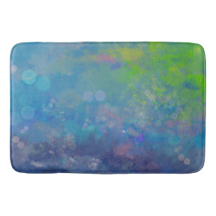 Tapis De Bain étang de nénuphars impressionniste Abstrait