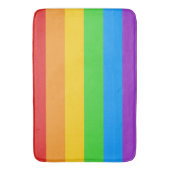 Tapis De Bain Étape de la fierté : drapeau arc-en-ciel (devant Vertical)