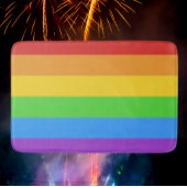 Tapis De Bain Étape de la fierté : drapeau arc-en-ciel