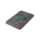 Tapis De Bain État du Michigan Turquoise (Angle)