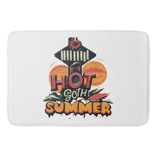 Tapis De Bain Été chic gothique chaud (Devant)