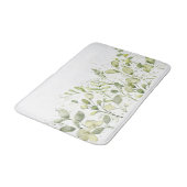 Tapis De Bain Été Printemps vert Eucalyptus Décor (Angle)