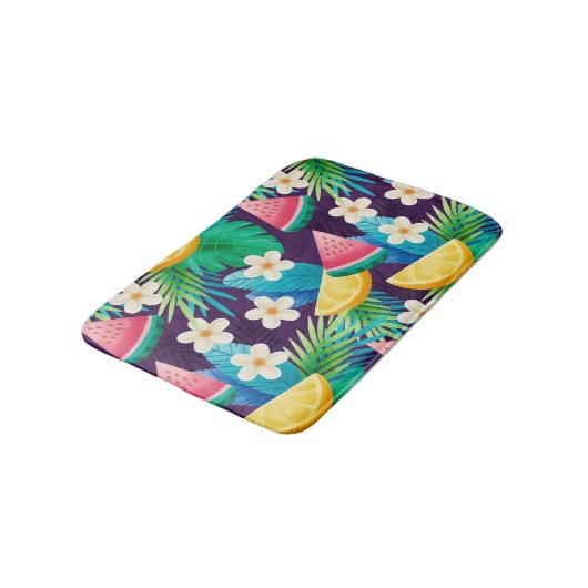 Tapis De Bain Été, Tropical (Angle)