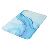 Tapis De Bain Éthéal Blue Liquide Art Éperal (Angle)
