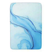 Tapis De Bain Éthéal Blue Liquide Art Éperal (devant Vertical)