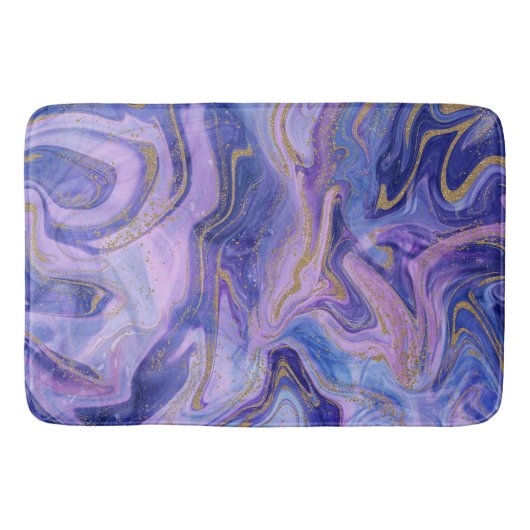 Tapis De Bain Ethereal Cotton Candy Marble Aquarelle Imaginaire (Devant)