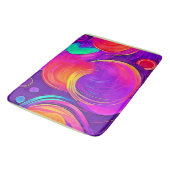 Tapis De Bain Ethereal Neon : Des rêves Abstraits (Angle)