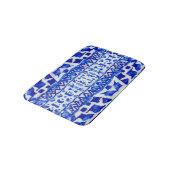 Tapis De Bain Ethnic Indigo Arrow Native Motifs (Angle)