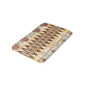 Tapis De Bain Ethnic Mughal : motif numérique floral (Angle)