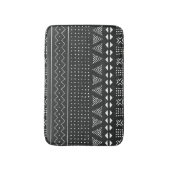 Tapis De Bain Ethnie tribale : motif noir blanc. (Devant (Vertical))