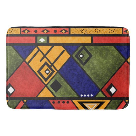 Tapis De Bain Ethno africain sans couture traditionnelle motif (Devant)
